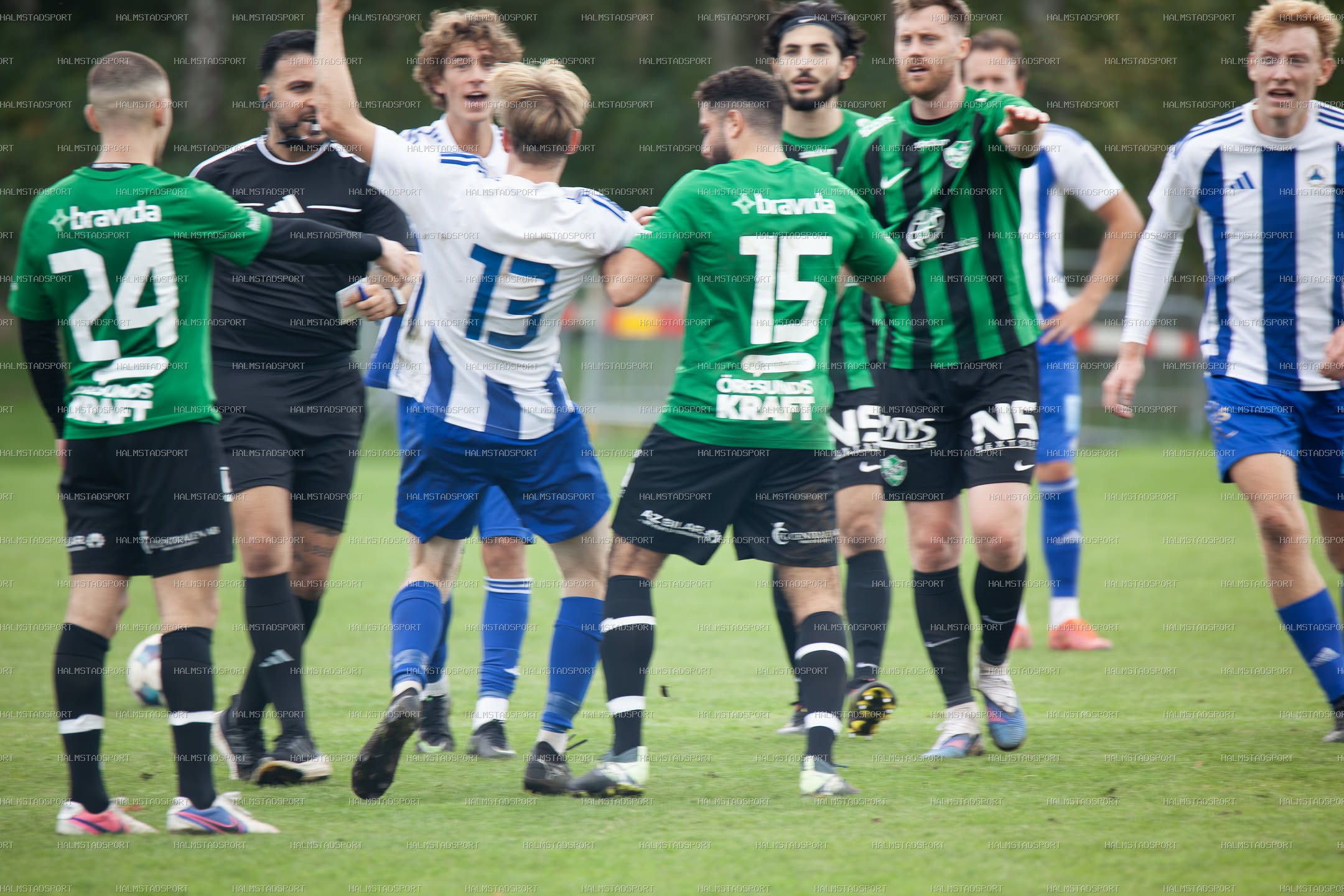 IF Centern - Högaborgs BK · Foto: Halmstadsport